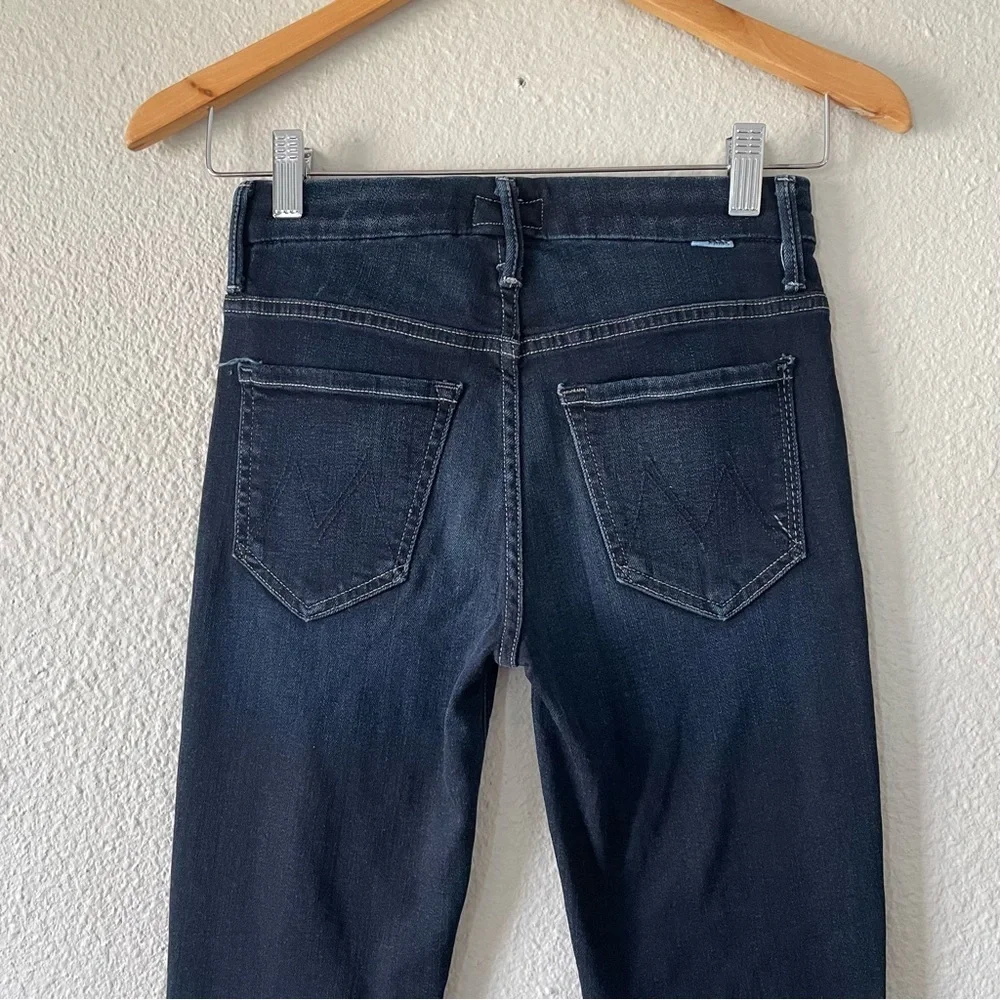 MOTHER High Waisted Looker Skinny Jeans in Coffee Tea or Me Women’s 24 Blue - Picture 10 of 16